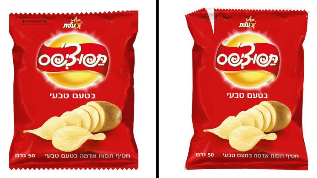 אריזות תפוצ'יפס חדשות ונגישות - באדיבות שטראוס