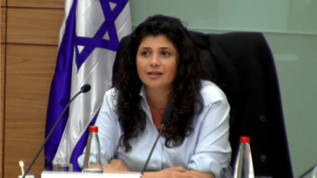 חברת הכנסת שרן השכל. צילום - משידור הוועדה