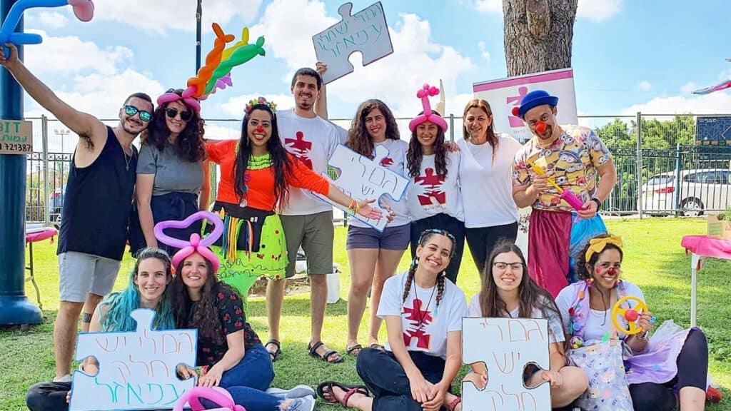 משתתפים במחנה הקיץ "החלק שלי בפאזל". צילום - דוברות סאמר קאמפ