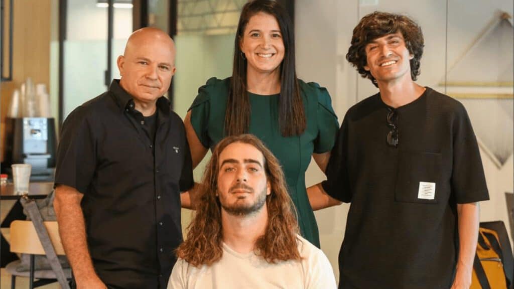מני צוקרל (מימין), חכ שירלי פינטו, אסף מור, ולירון אטיה. צילום - אריאל זנדברג