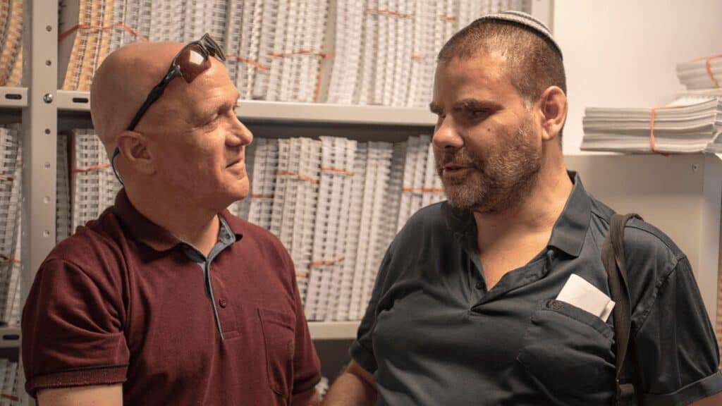 איציק (מימין) וירון בן יעקב. צילום - אבשלום לוי