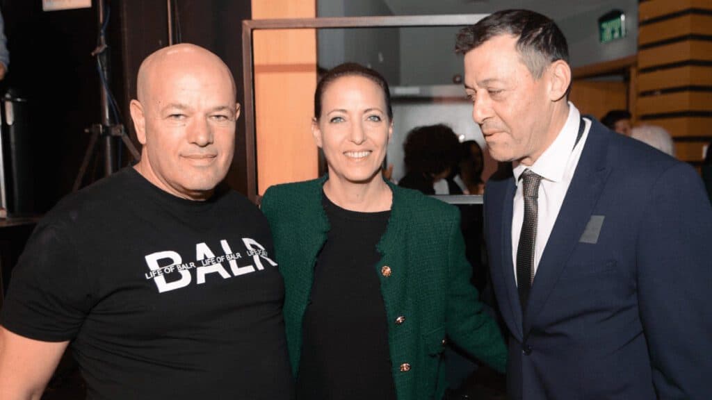 דן אוריין (מימין), ליהיא לפיד ורימון טובין. צילום - אריק מור