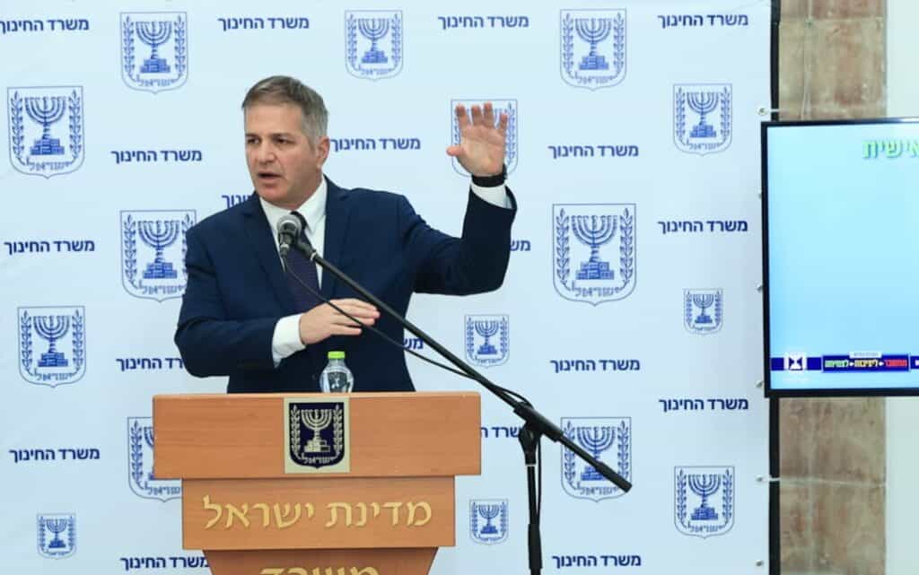 שר החינוך יואב קיש. צילום: דוברות משרד החינוך