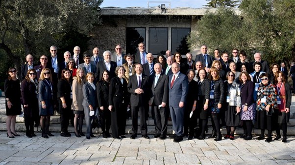 קבלת פנים לראשי הארגונים היהודיים האמריקאיים בבית הנשיא (2022). צילום: מתוך אתר האינטרנט של ועידת הנשיאים