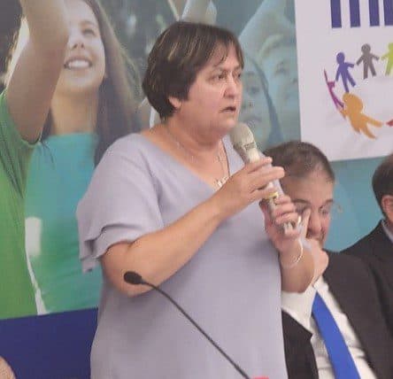 מזכ"לית הסתדרות המורים, יפה בן דוד, בוועדת שפירא. צילום: אביחי חיים