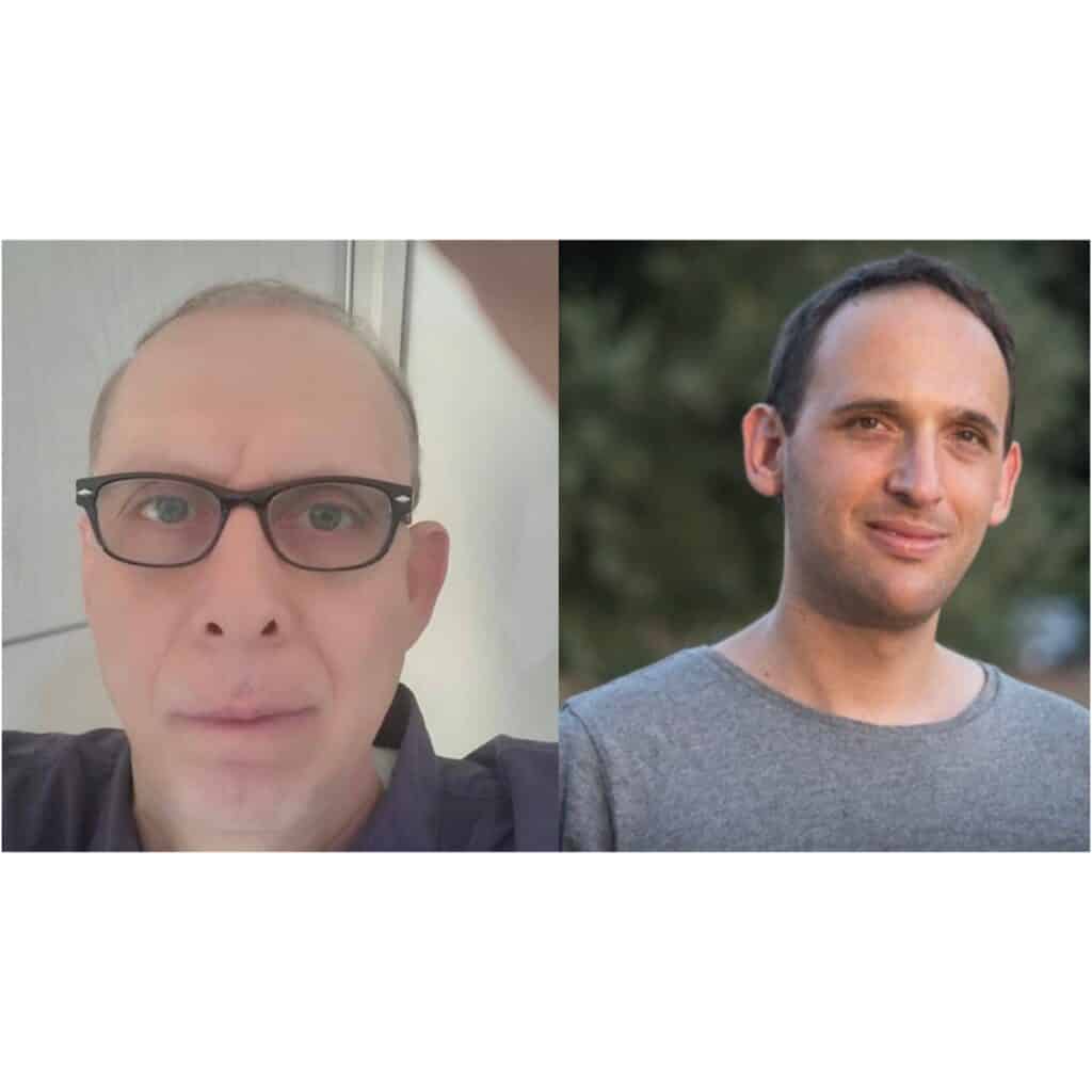 עודד מלך (מימין) ואלון זיידל - היזמים