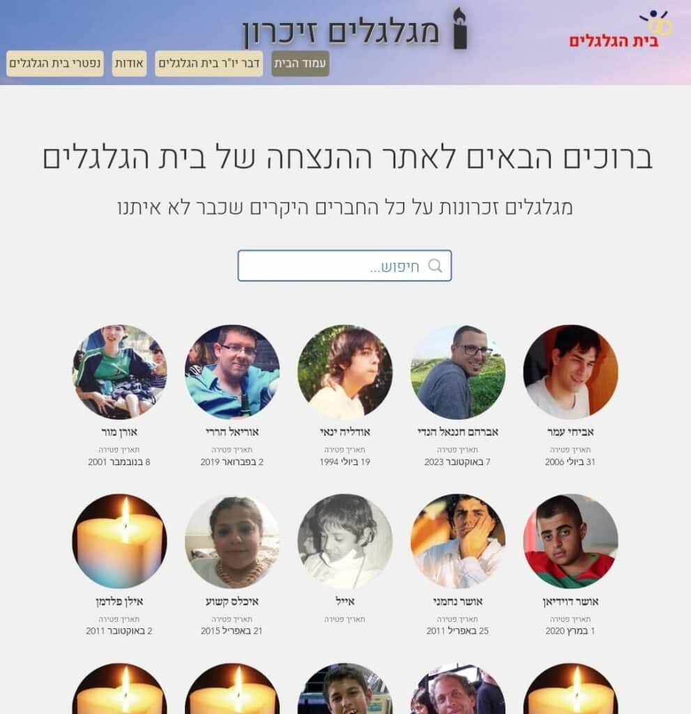 אתר "מגלגלים זכרון"