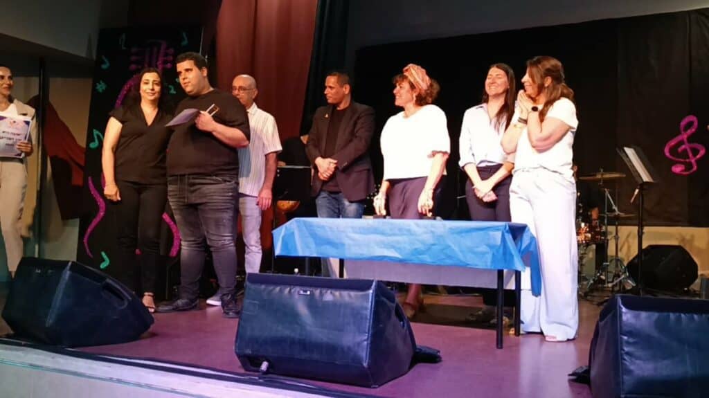 הזוכים במקום השלישי. צילום: באדיבות החברה העירונית לתרבות ופנאי אשדוד