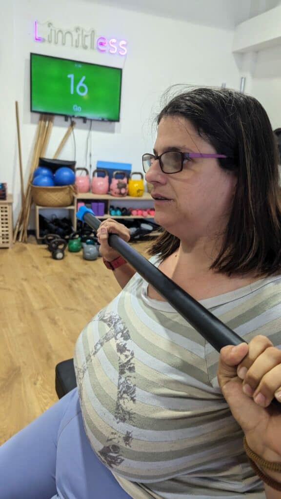 שיר קלברס באימון. צילום באדיבות המצולמת