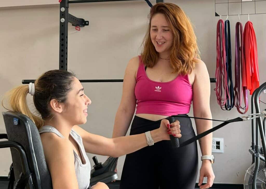 אלין גרינברג באימון. צילום: שיר קלברס