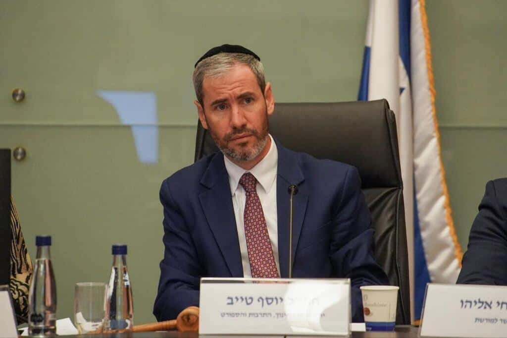 יו"ר ועדת החינוך יוסף טייב. צילום: נועם מושקוביץ, דוברות הכנסת