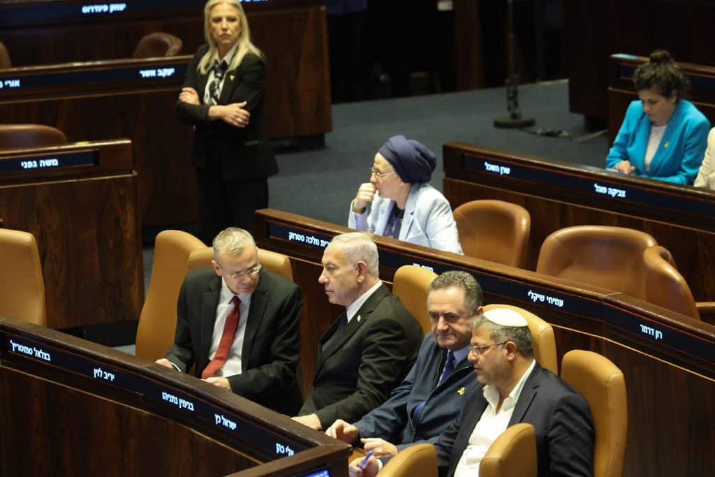שולחן הממשלה, הכנסת (צילום: דני שם טוב, דוברות הכנסת)