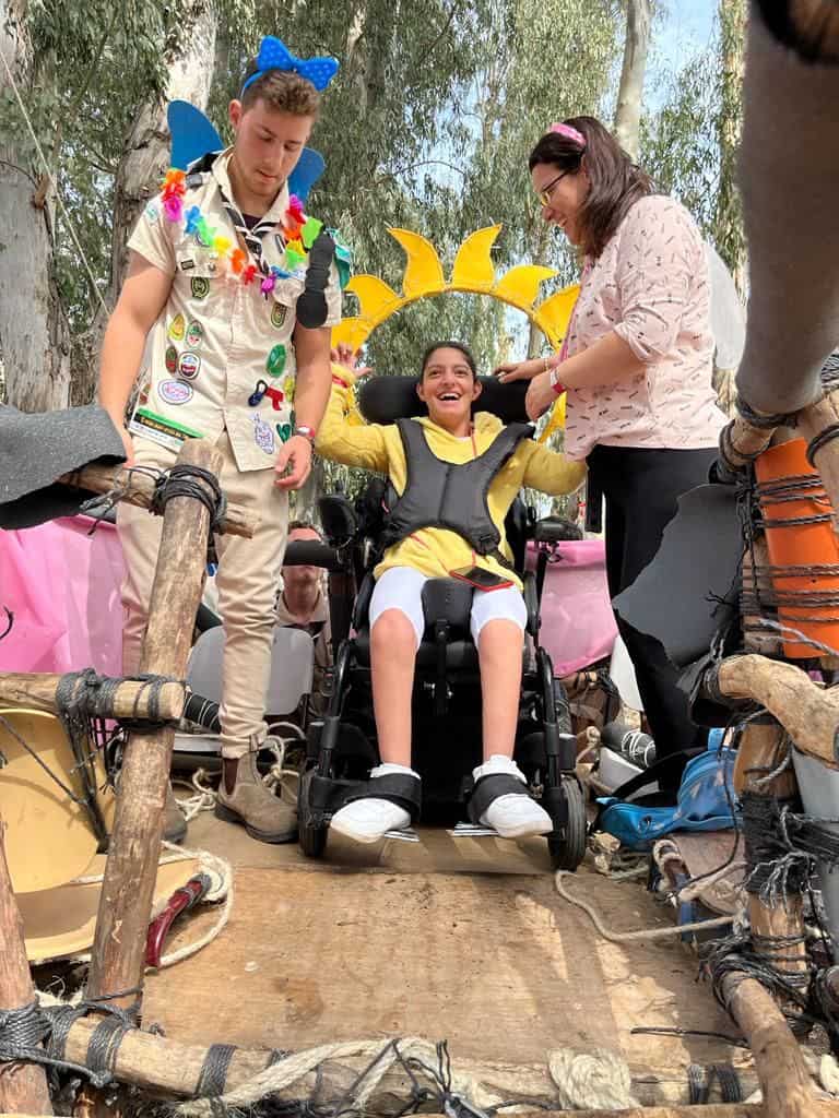 טליה בפעילות של הצופים (צילום: פרטי)