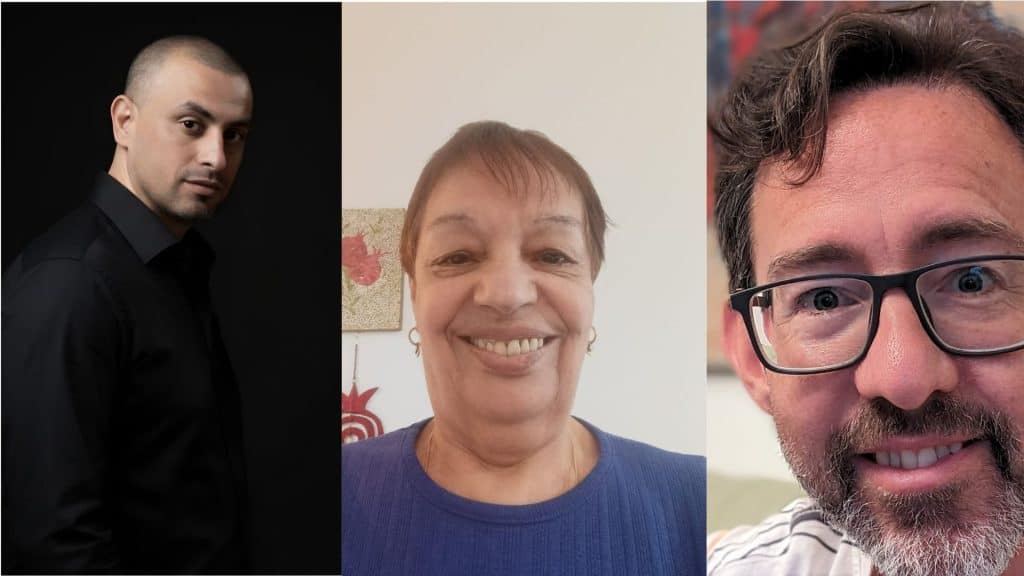 מימין לשמאל: רועי רוטמן, רות שרגאי ונאאיל חטיב (באדיבות המצולמים)