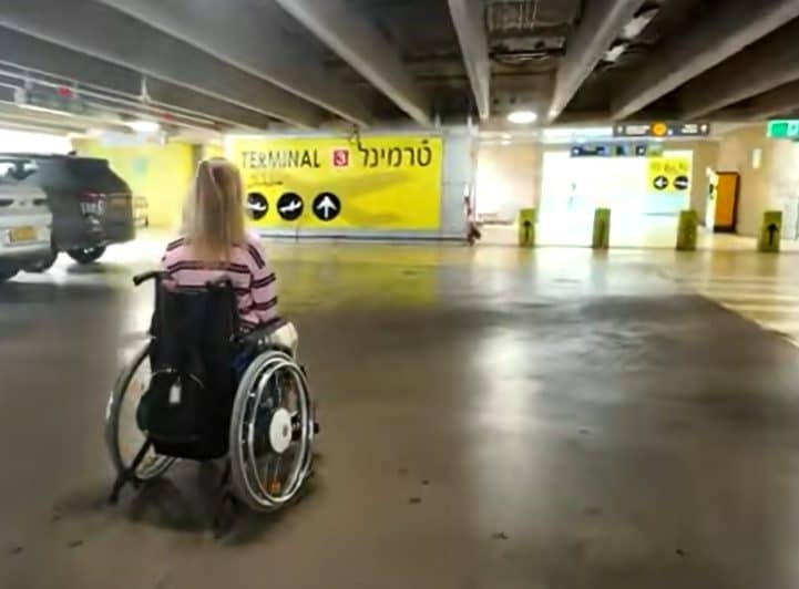 התניידות בחנייה בנתב"ג (נגישות ישראל)