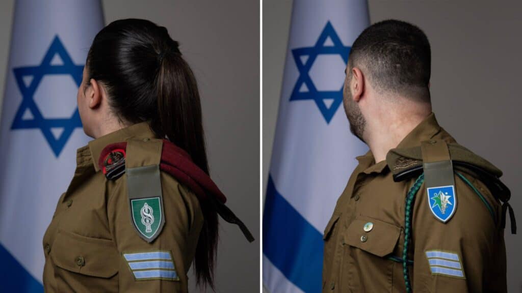 סמל עידו נסים אלקריאף ורב"ט חן ברזילי (צילום: דובר צה"ל)