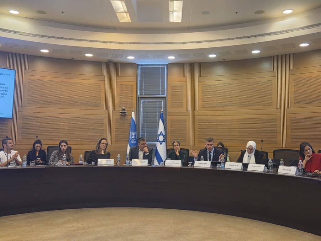 הדיון בוועדת הבריאות על הרפורמה בהתפתחות הילד