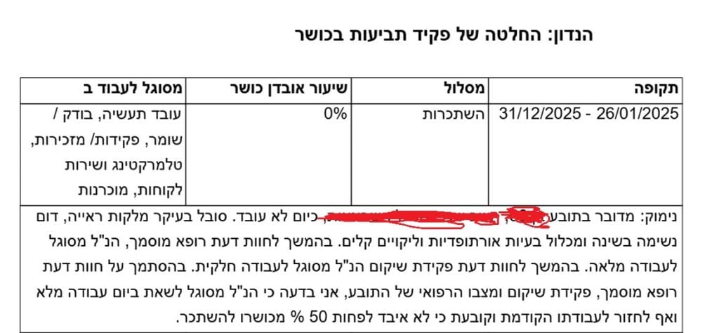 ההחלטה של פקיד התביעות