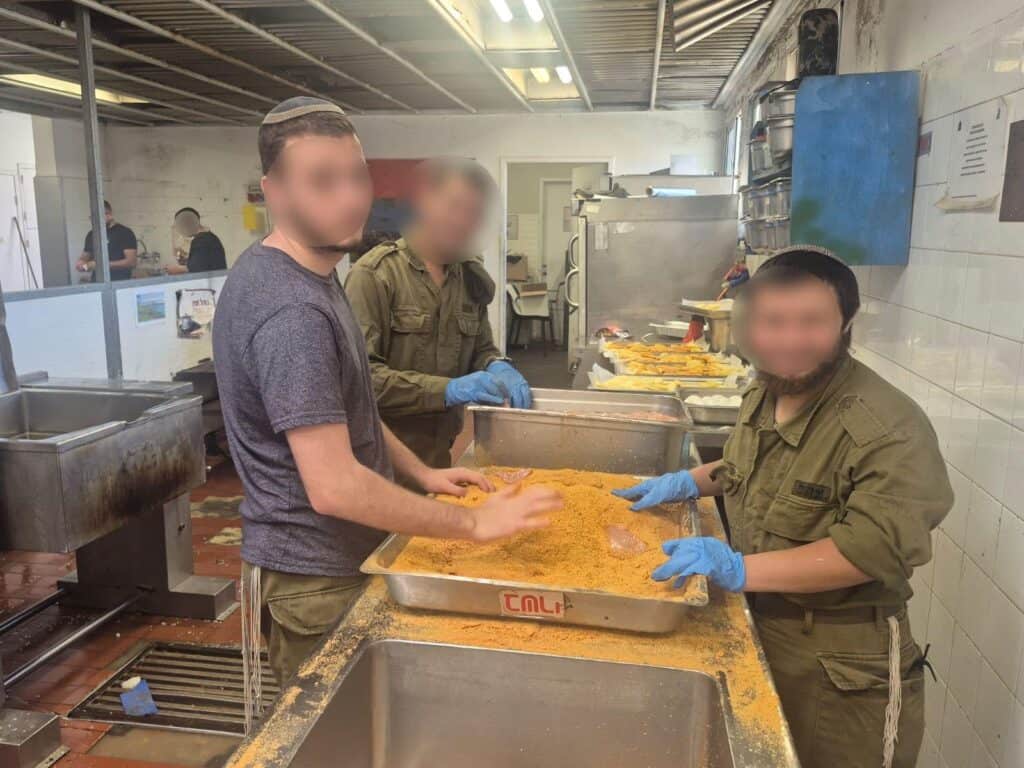 משרתים חצי יום ולומדים תורה בחצי השני. חיילי תוכנית "ממריאים בגולן" (צילום: דובר צה"ל)